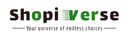 Shopiverse logo on a white background